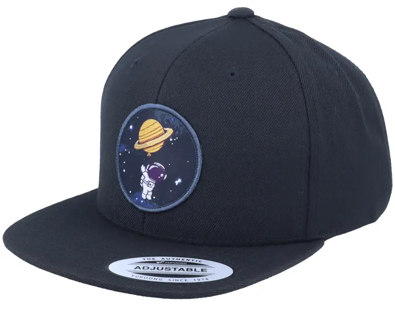 Kiddo Cap Kids Space Astronaut Saturn Black Snapback online