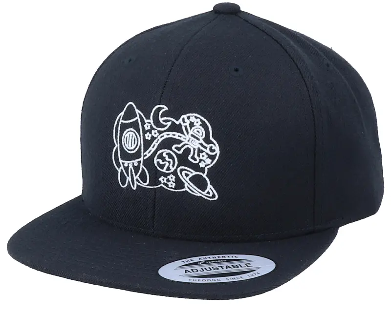 Kiddo Cap Kids Space Scene Black Snapback online