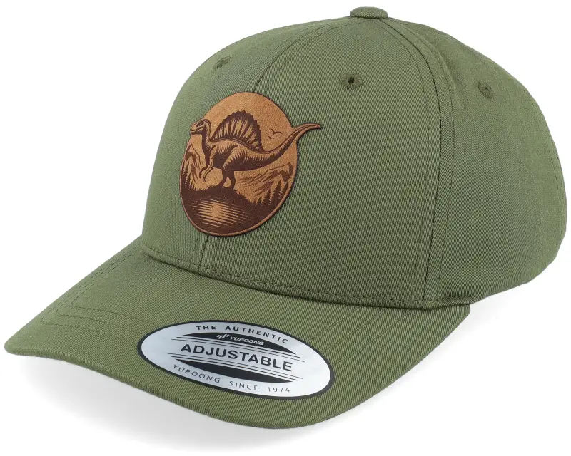 Kiddo Cap Kids Stegosaurus Patch Olive Adjustable online
