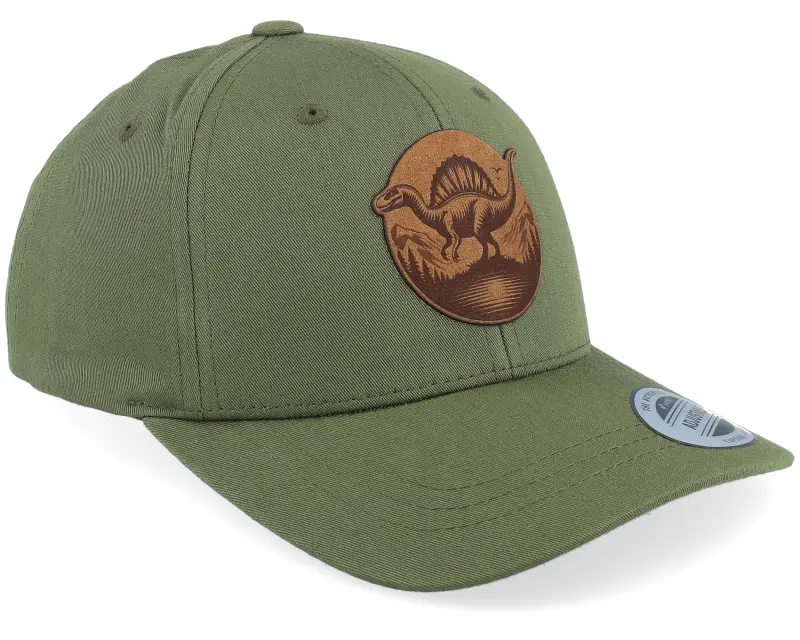 Kiddo Cap Kids Stegosaurus Patch Olive Adjustable online