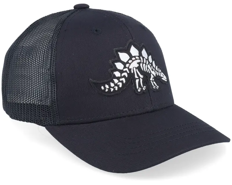 Kiddo Cap Kids Stegosaurus Skeleton Patch Black Trucker online