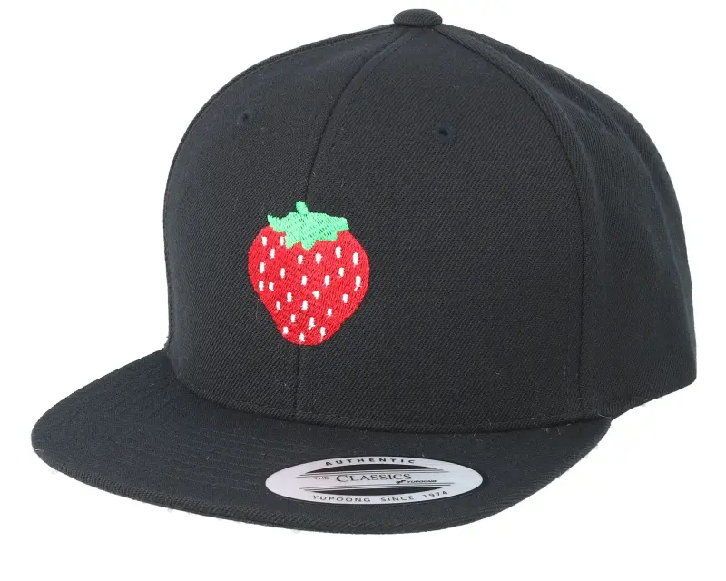 Kiddo Cap Kids Strawberry Black Snapback online