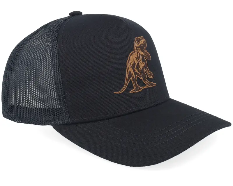 Kiddo Cap Kids T-rex Dino Brown Patch Black Trucker online