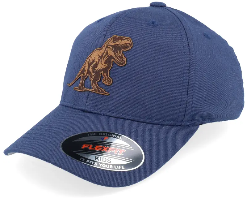 Kiddo Cap Kids T-rex Dino Brown Patch Navy Flexfit online
