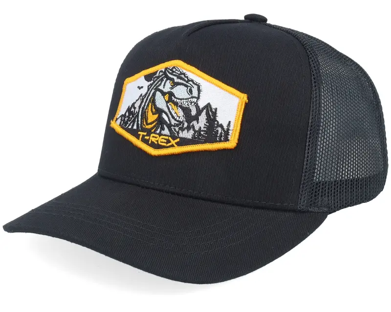 Kiddo Cap Kids T-rex Orange Patch Black Trucker online
