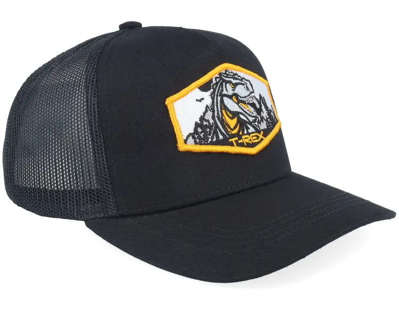 Kiddo Cap Kids T-rex Orange Patch Black Trucker online