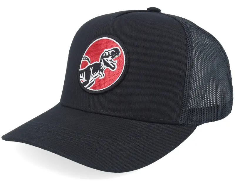 Kiddo Cap Kids T-rex Red Round Patch Black Trucker online