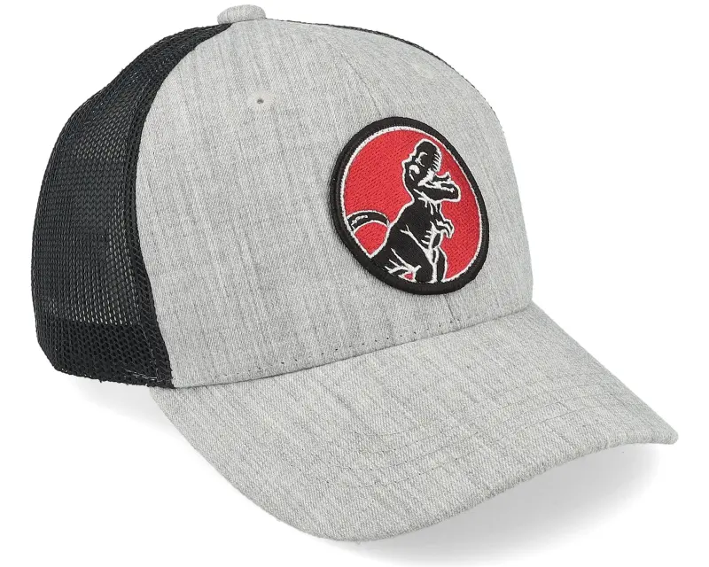 Kiddo Cap Kids T-rex Red Round Patch Heather Grey/Black Trucker online