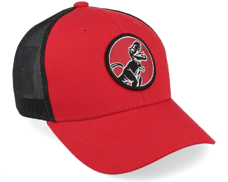 Kiddo Cap Kids T-rex Red Round Patch Red/Black Trucker online