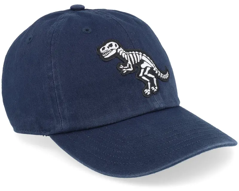 Kiddo Cap Kids T-rex Sceleton Patch Navy Dad Cap online