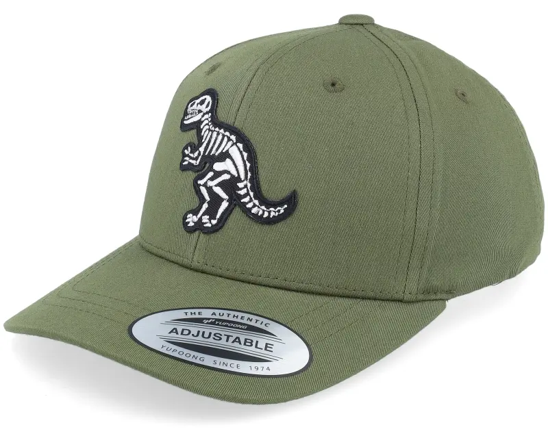 Kiddo Cap Kids T-rex Sceleton Patch Olive Adjustable online
