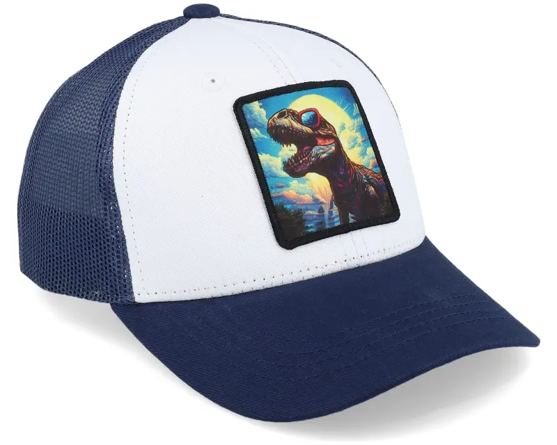 Kiddo Cap Kids T-rex With Sun Glasses White/Navy Trucker online