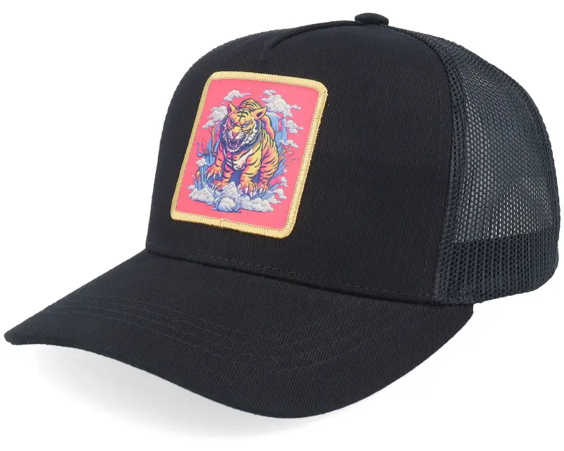 Kiddo Cap Kids Tiger On Clouds Patch Black Trucker online