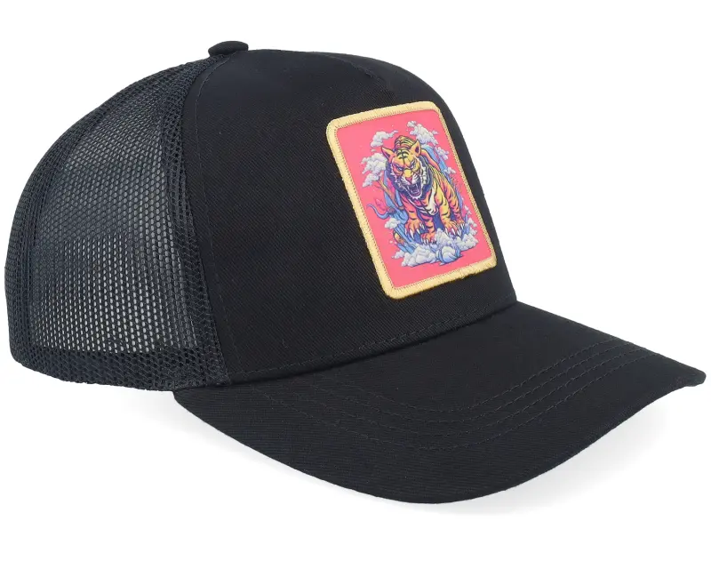 Kiddo Cap Kids Tiger On Clouds Patch Black Trucker online
