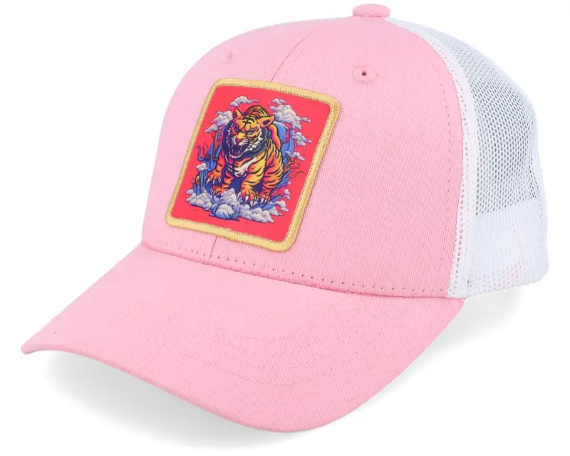 Kiddo Cap Kids Tiger On Clouds Patch Pink/White Trucker online