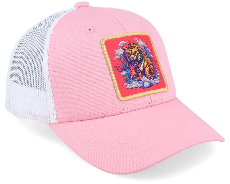 Kiddo Cap Kids Tiger On Clouds Patch Pink/White Trucker online