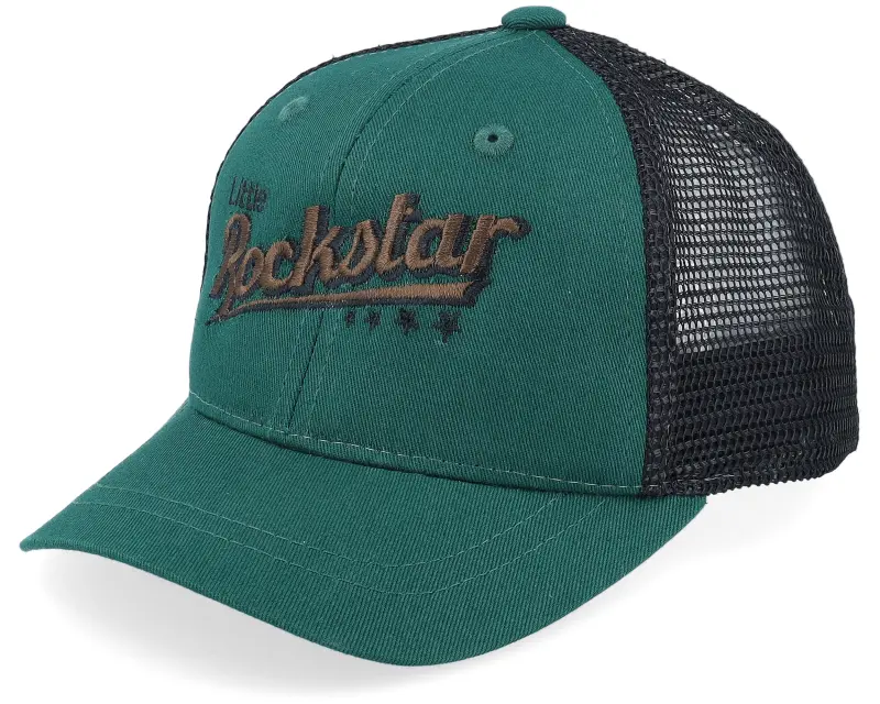 Kiddo Cap Kids Toddler Little Rockstar Dark Green/Black Trucker online