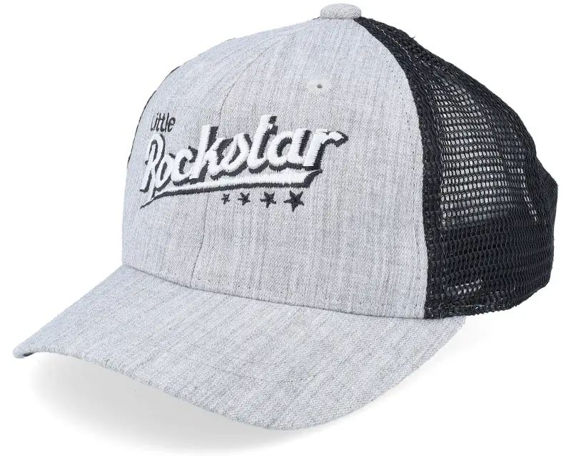 Kiddo Cap Kids Toddler Little Rockstar Heather Grey/Black Trucker online