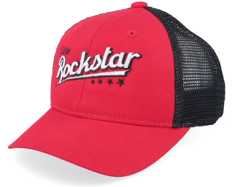 Kiddo Cap Kids Toddler Little Rockstar Scarlet/Black Trucker online