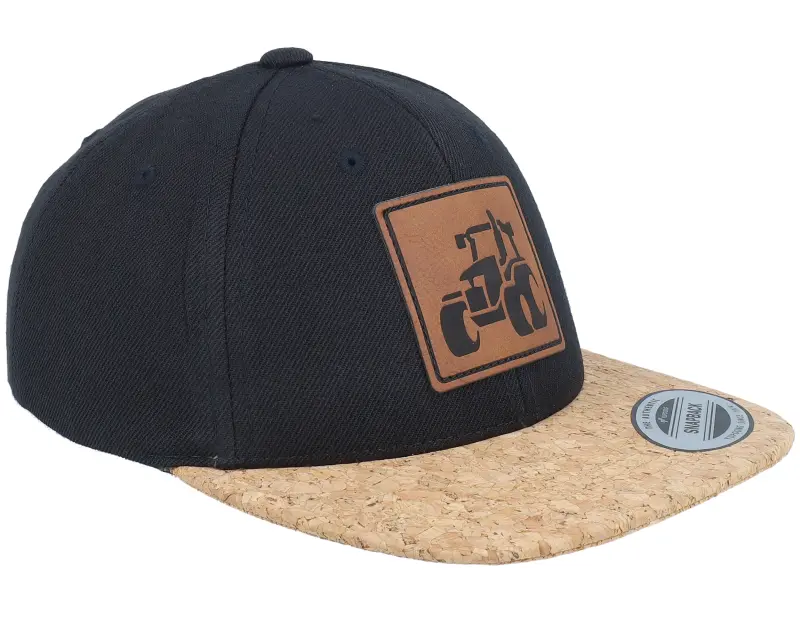 Kiddo Cap Kids Tractor Engraved Box Patch Cork/Black Snapback online