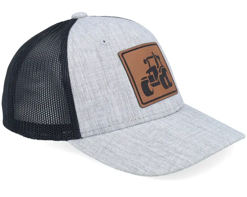 Kiddo Cap Kids Tractor Engraved Box Patch Heather Grey/Black Trucker online