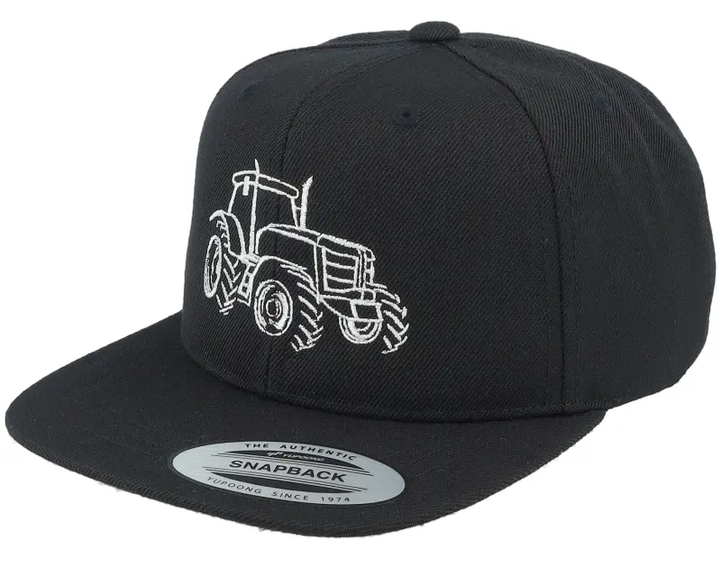 Kiddo Cap Kids Tractor Outline Black/Black Snapback online