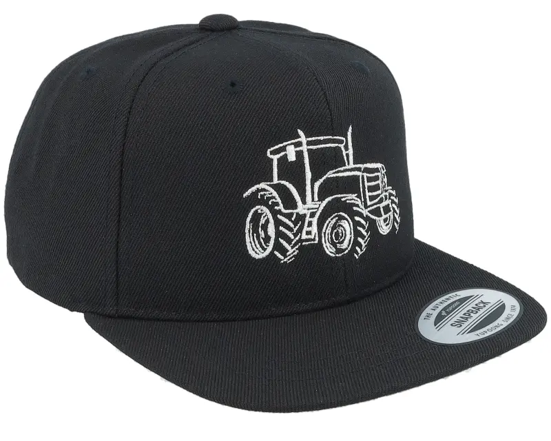 Kiddo Cap Kids Tractor Outline Black/Black Snapback online