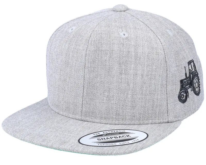 Kiddo Cap Kids Tractor Side Heather Grey Snapback online