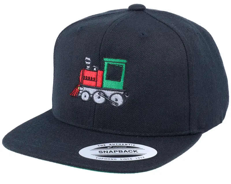 Kiddo Cap Kids Train Steam Locomotive Black Snapback online