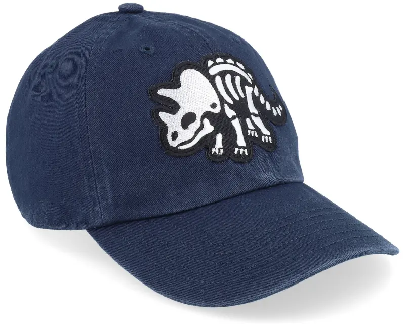 Kiddo Cap Kids Triceratops Skeleton Patch Navy Dad Cap online