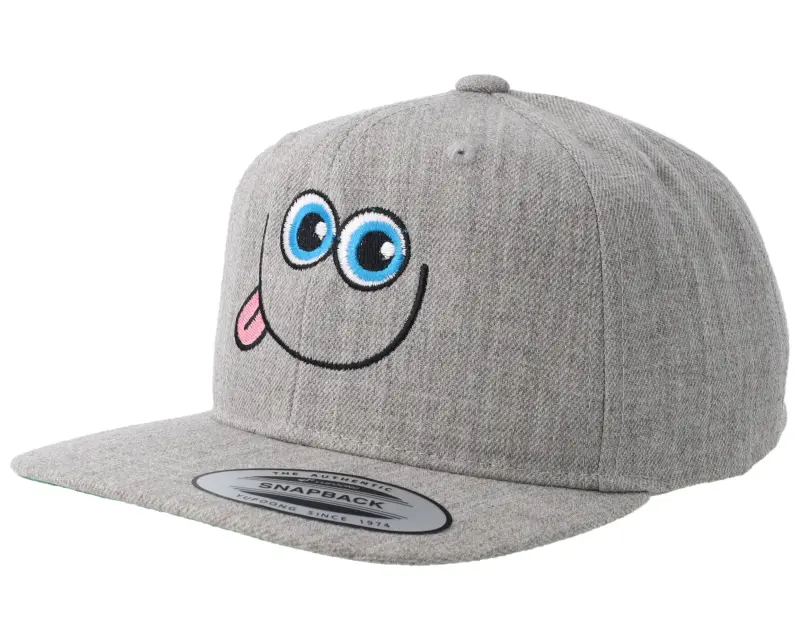 Kiddo Cap Kids Tricky Smile Heather Grey Snapback online