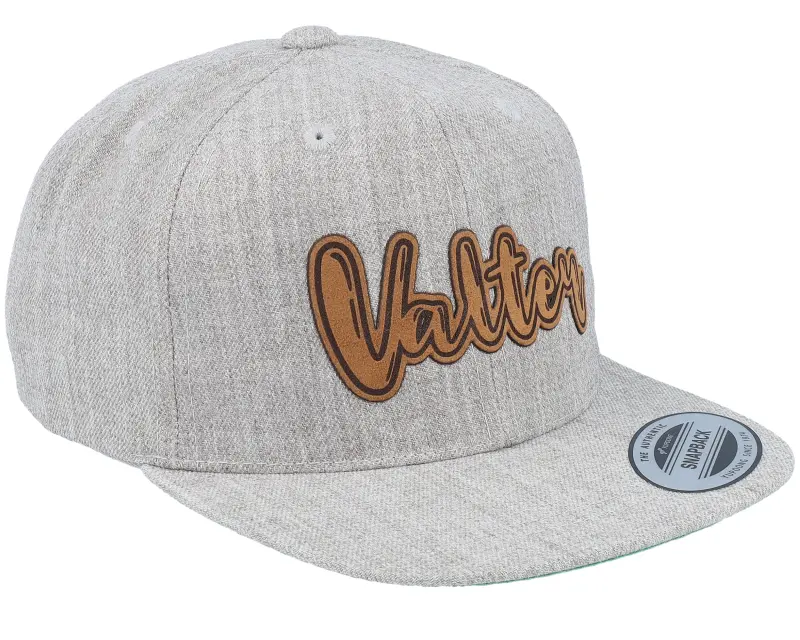 Kiddo Cap Kids Valter Engraved Patch Heather Grey Snapback online