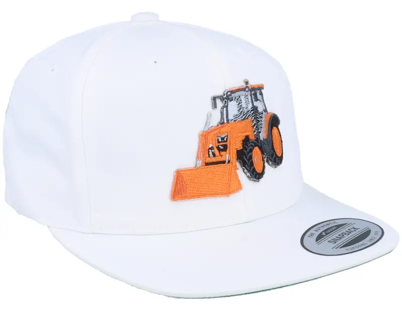 Kiddo Cap Orange Tractor White Snapback online