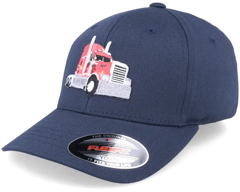 Kiddo Cap Semi Truck Navy Blue Flexfit online