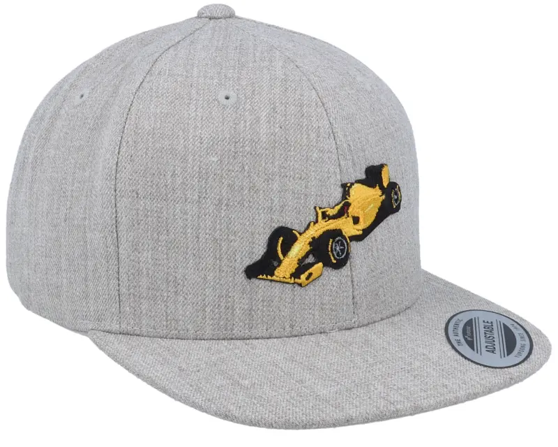 Kiddo Cap Yellow Racing Car Heather Grey Snapback online
