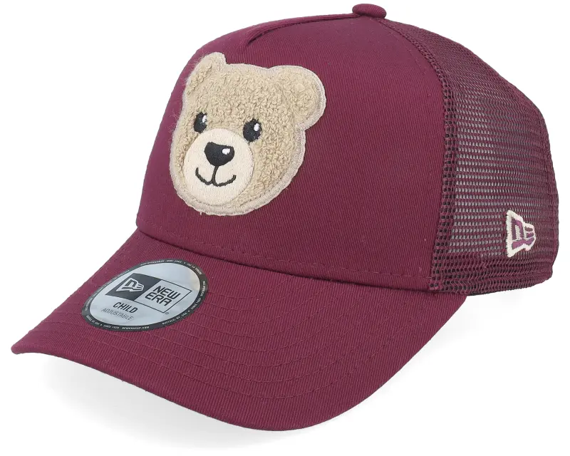 New Era Kids Boucle Bear New Burgundy Trucker online