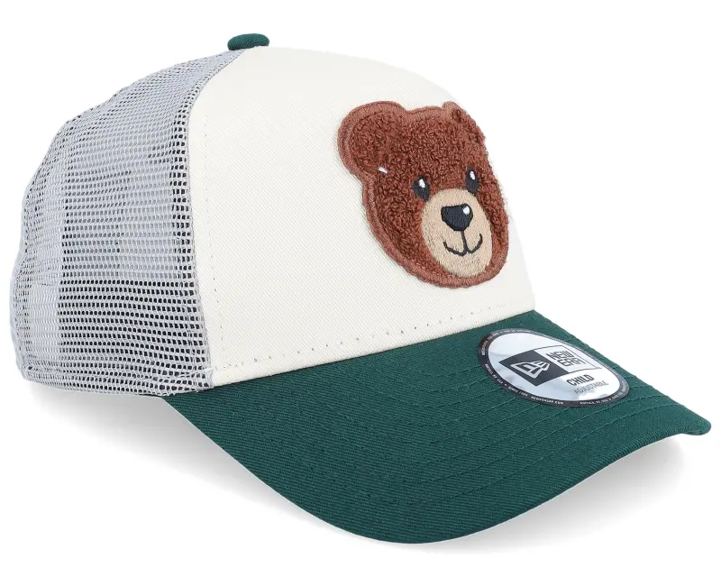 New Era Kids Child Boucle Bear Light Terracotta/Dark Green A-Frame Trucker online