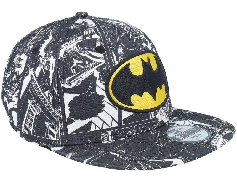 New Era Kids Dc All Over Print 9FIFTY Batman Black/Yellow Snapback online