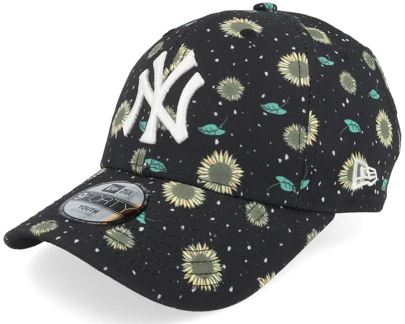New Era Kids Floral 9FORTY Black/White Adjustable online
