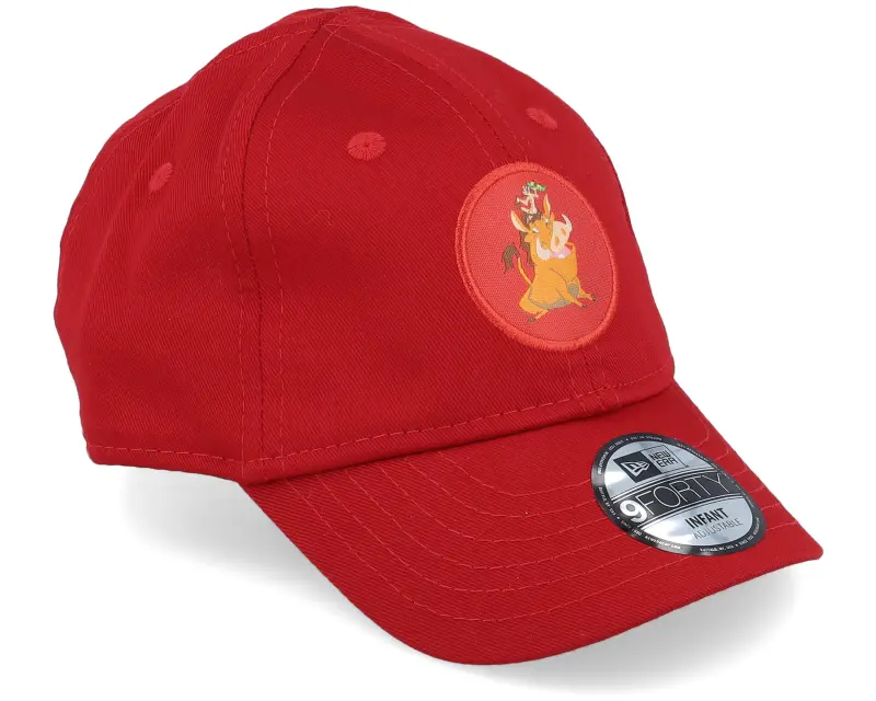 New Era Kids Infant Disney Timon & Pumbaa Character Logo 9FORTY Scarlet Adjustable online