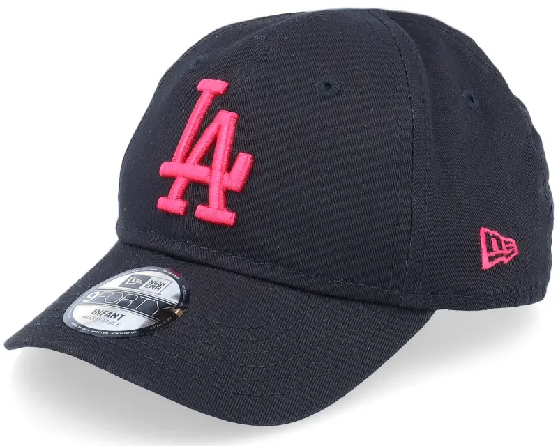 New Era Kids Los Angeles Dodgers Infant League Essential 9FORTY Black/Pink Adjustable online