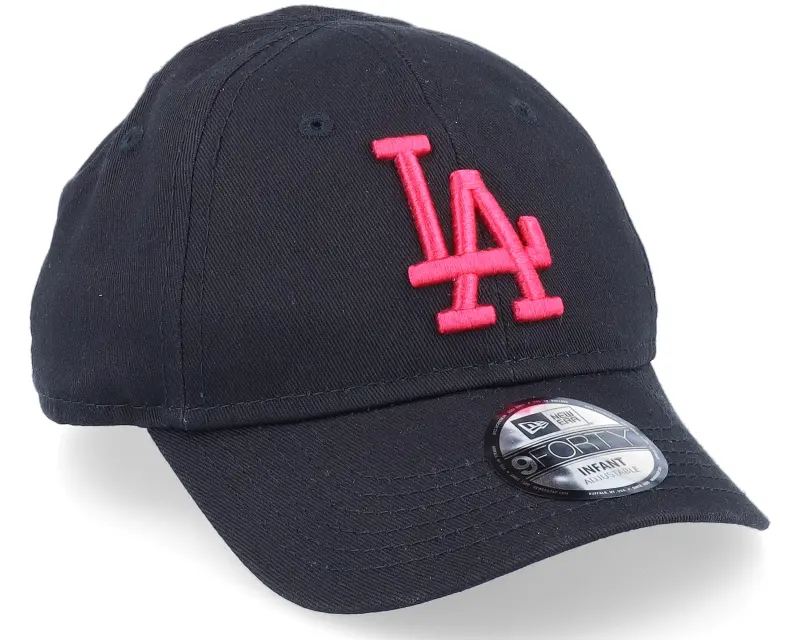 New Era Kids Los Angeles Dodgers Infant League Essential 9FORTY Black/Pink Adjustable online
