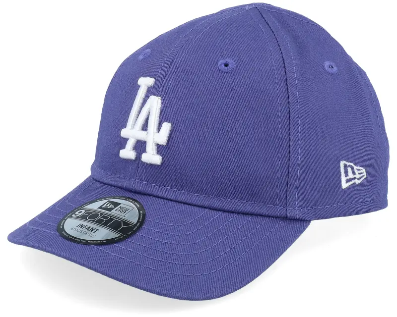 New Era Kids Los Angeles Dodgers Infant League Essential 9FORTY Purple Dad Cap online