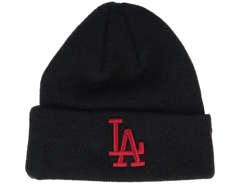 New Era Kids Los Angeles Dodgers Infant League Essential Beanie Black/Cardinal Cuff online