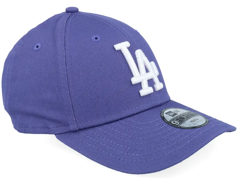 New Era Kids Los Angeles Dodgers League Essential 9FORTY Purple/White Adjustable online