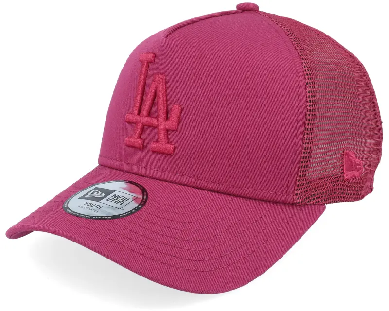 New Era Kids Los Angeles Dodgers League Essential Cherry/Cherry Trucker online
