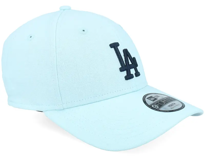 New Era Kids Los Angeles Dodgers Linen 9FORTY Pale Blue/Navy Adjustable online