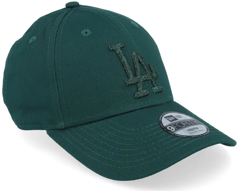 New Era Kids Los Angeles Dodgers Metallic 9FORTY Dark Green Adjustable online