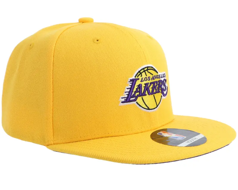 New Era Kids Los Angeles Lakers NBA Logo Amarillo Yellow Snapback online