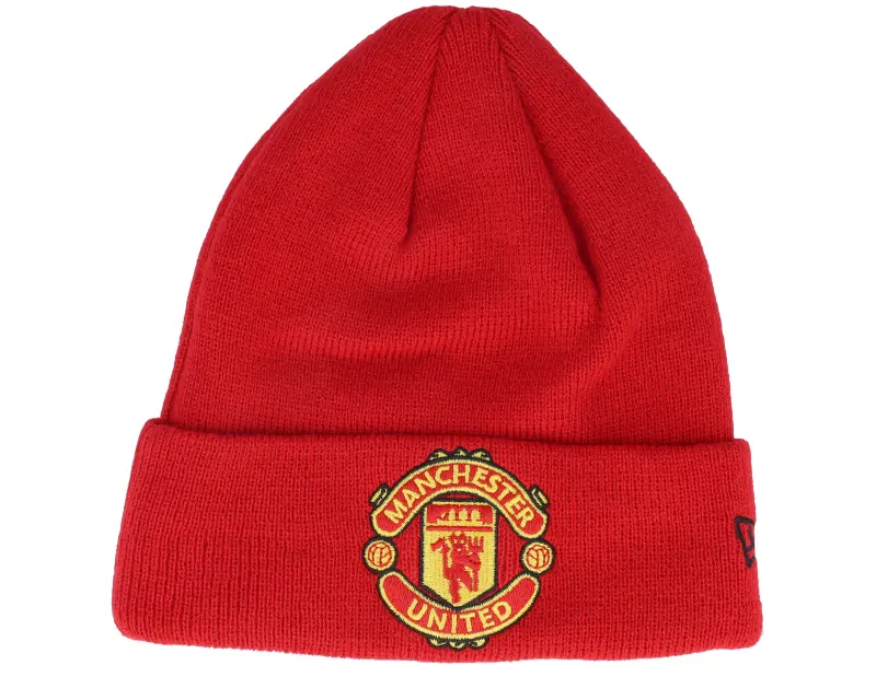 New Era Kids Manchester United Essential Youth Beanie Manut Scarlet Cuff online